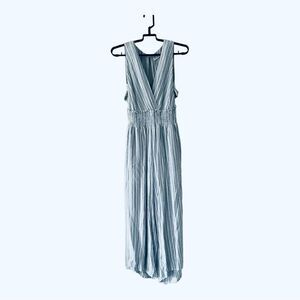 ILLA ILLA BlueWhite Stripe Jumpsuit size M